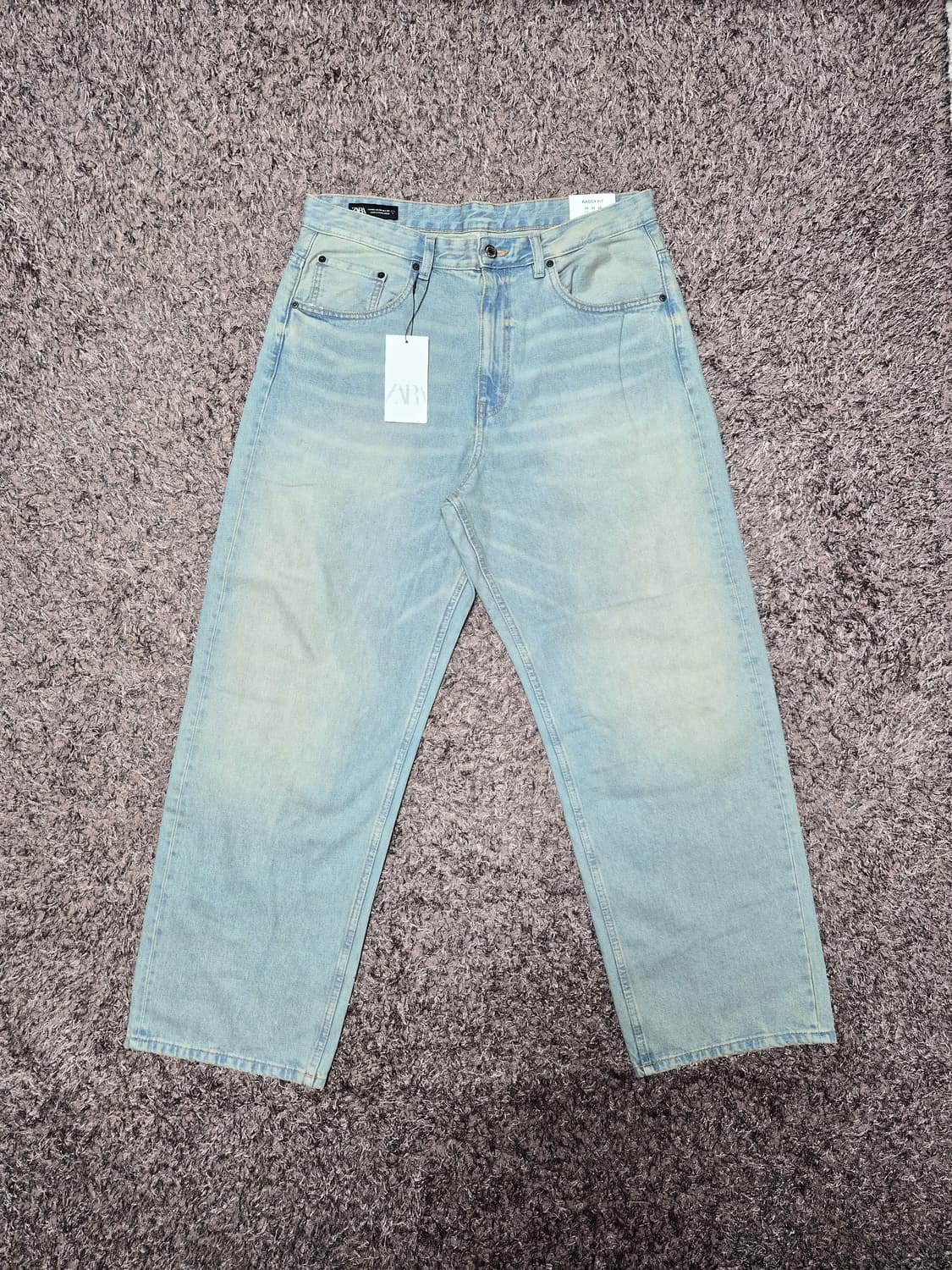 (새상품)자라 배기핏 데님팬츠 상품이미지1