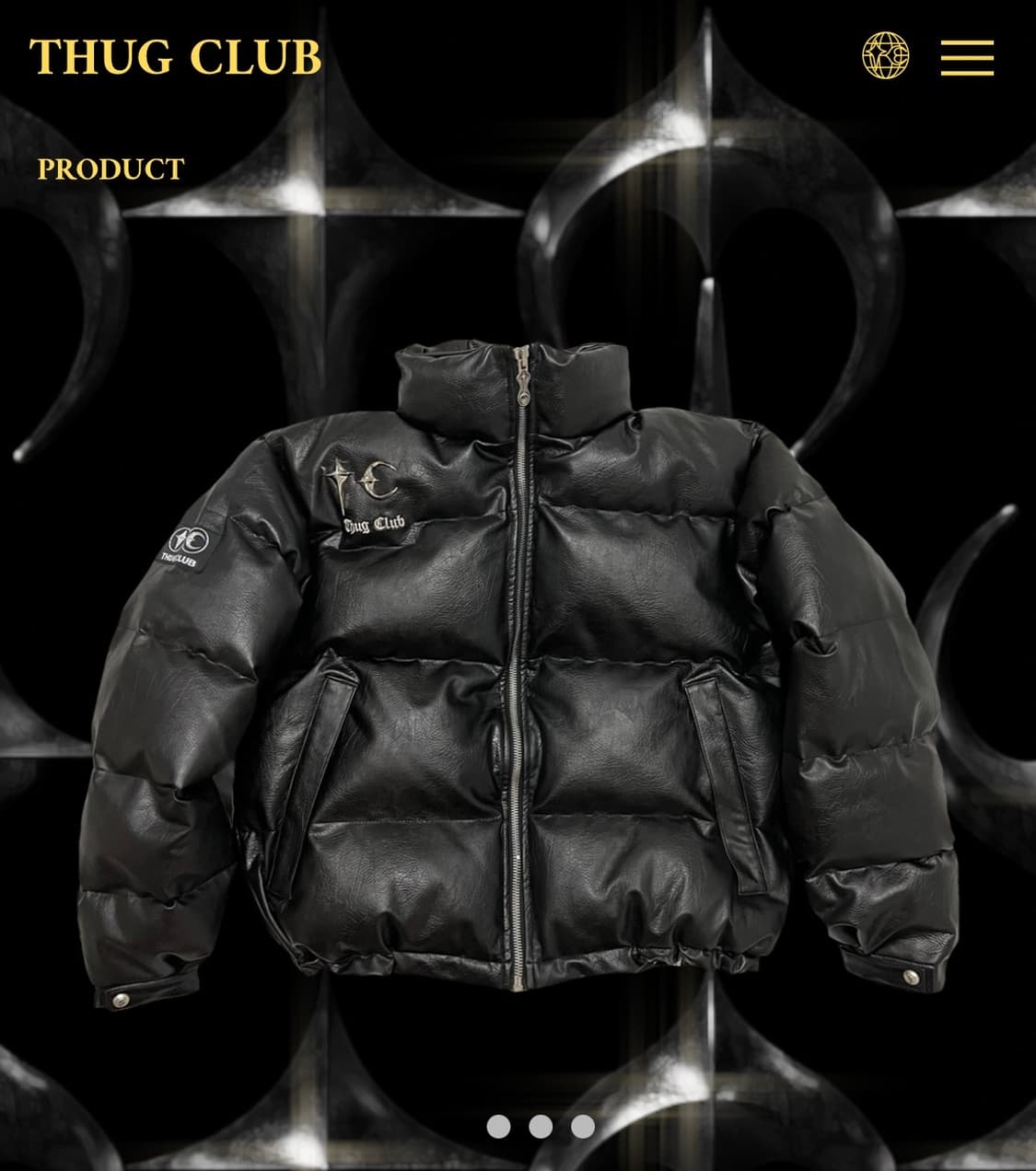 떠그 클럽 레더 패딩 1사이즈 상품이미지1