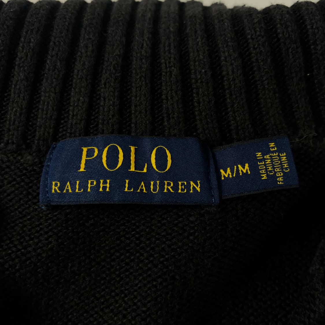 Polo  폴로 랄프로렌 90,s 자수 블랙 버튼업 니트  상품이미지5