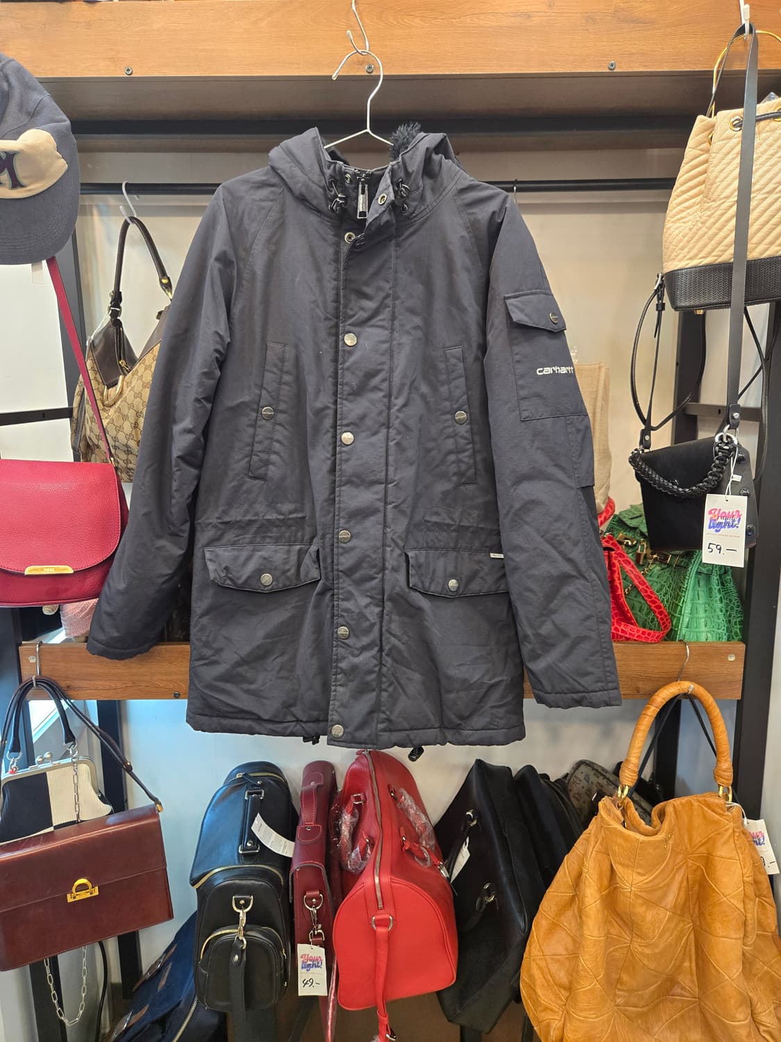 칼하트 후드 패딩 점퍼 S사이즈! (앵커리지 파카) 상품이미지1