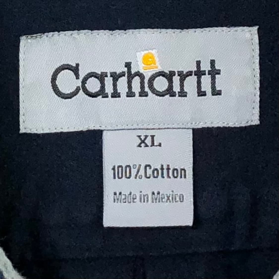 Xxl 칼하트 네이비 워크 셔츠 상품이미지3