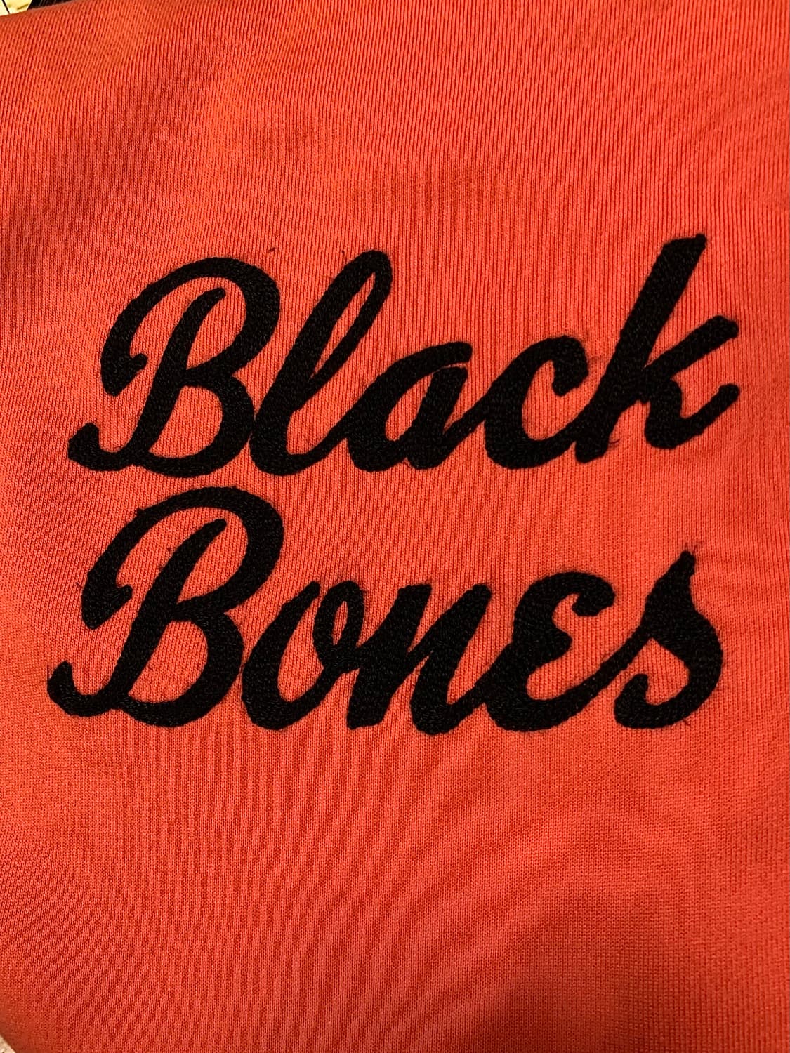 토요엔터프라이즈 체인스티치 수베니어 스컬 오렌지 후드 집업 상품이미지7