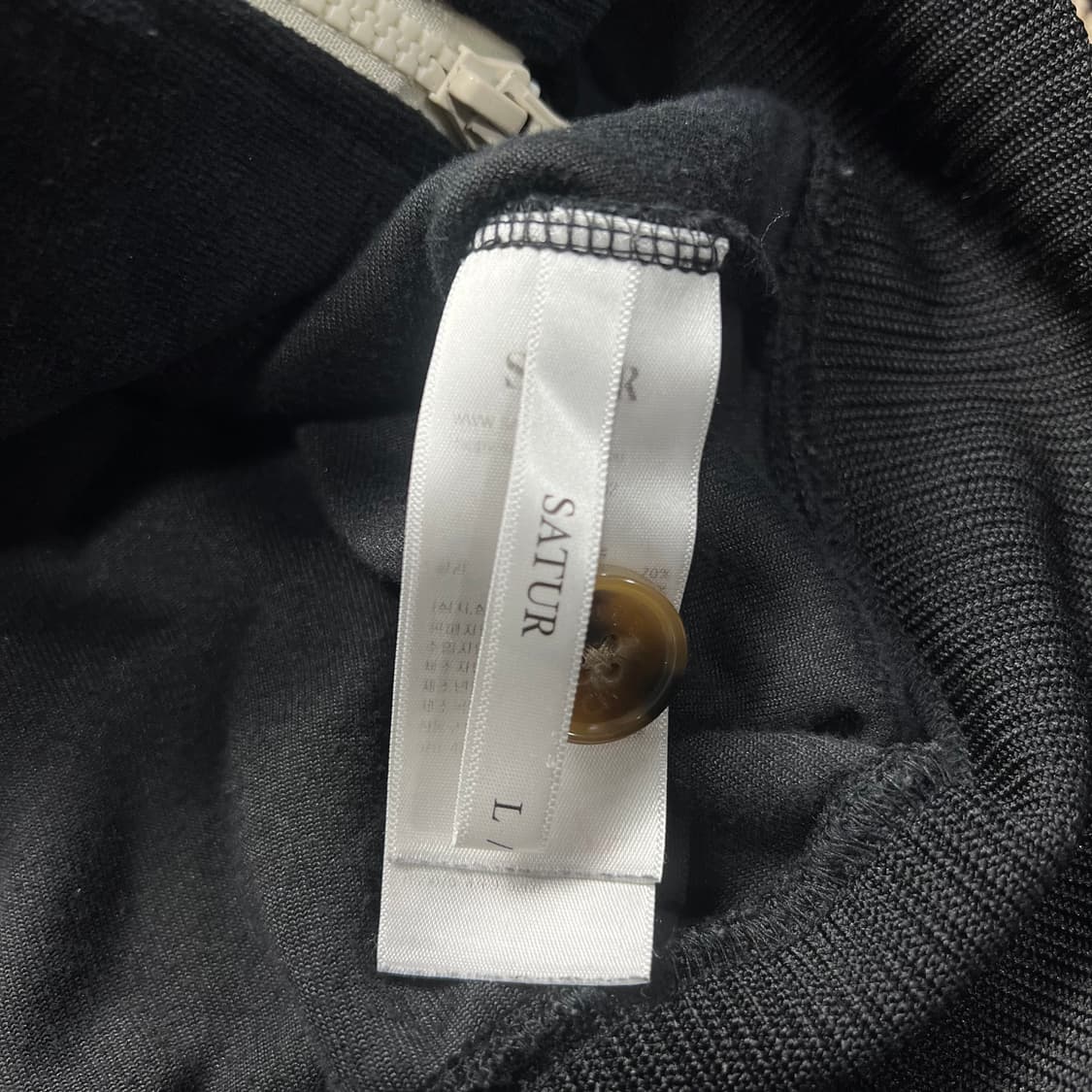 세터 로턴 벨루어 트랙 자켓 블랙 L 상품이미지4