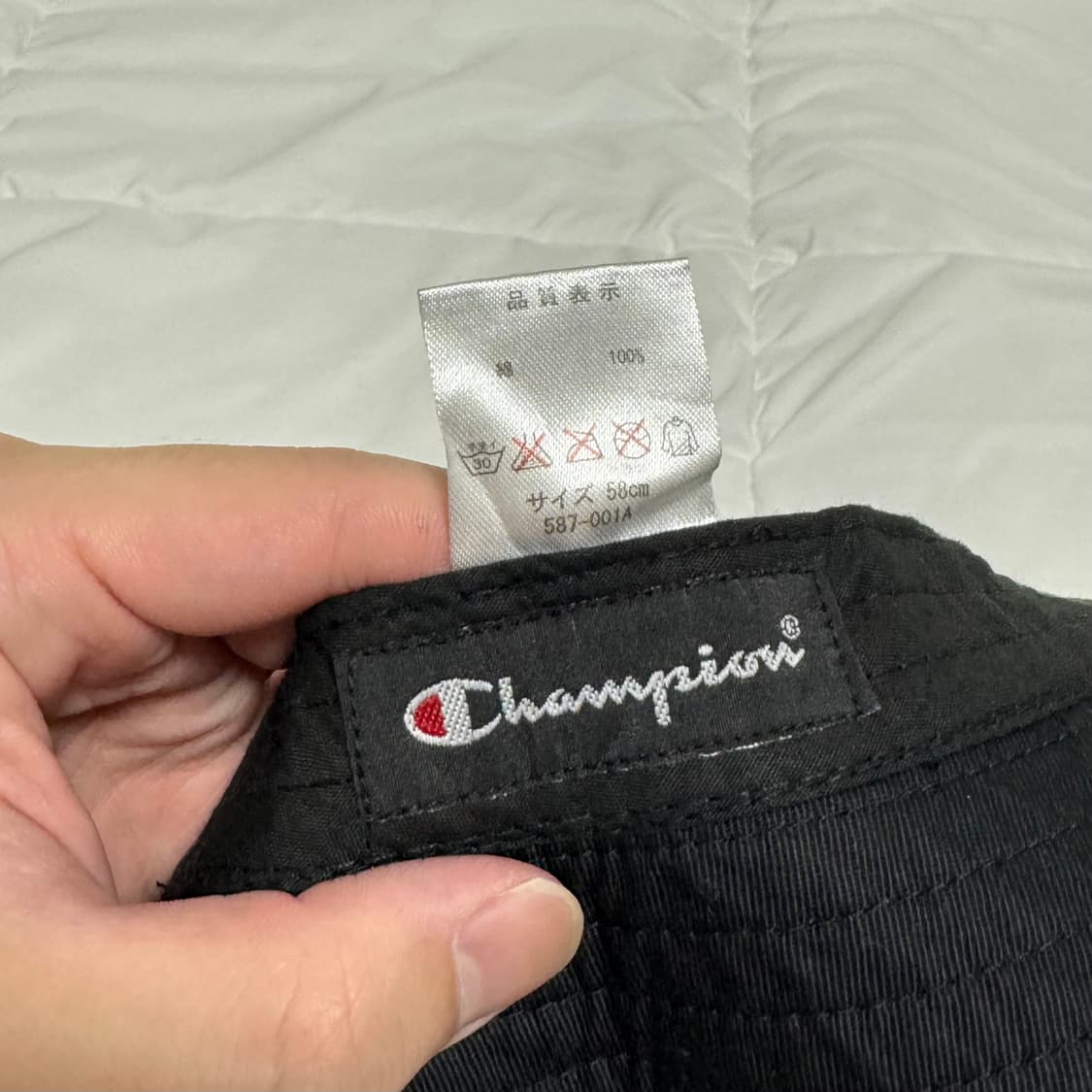 챔피온 champion 버킷햇 58cm 블랙 팝니다 상품이미지4