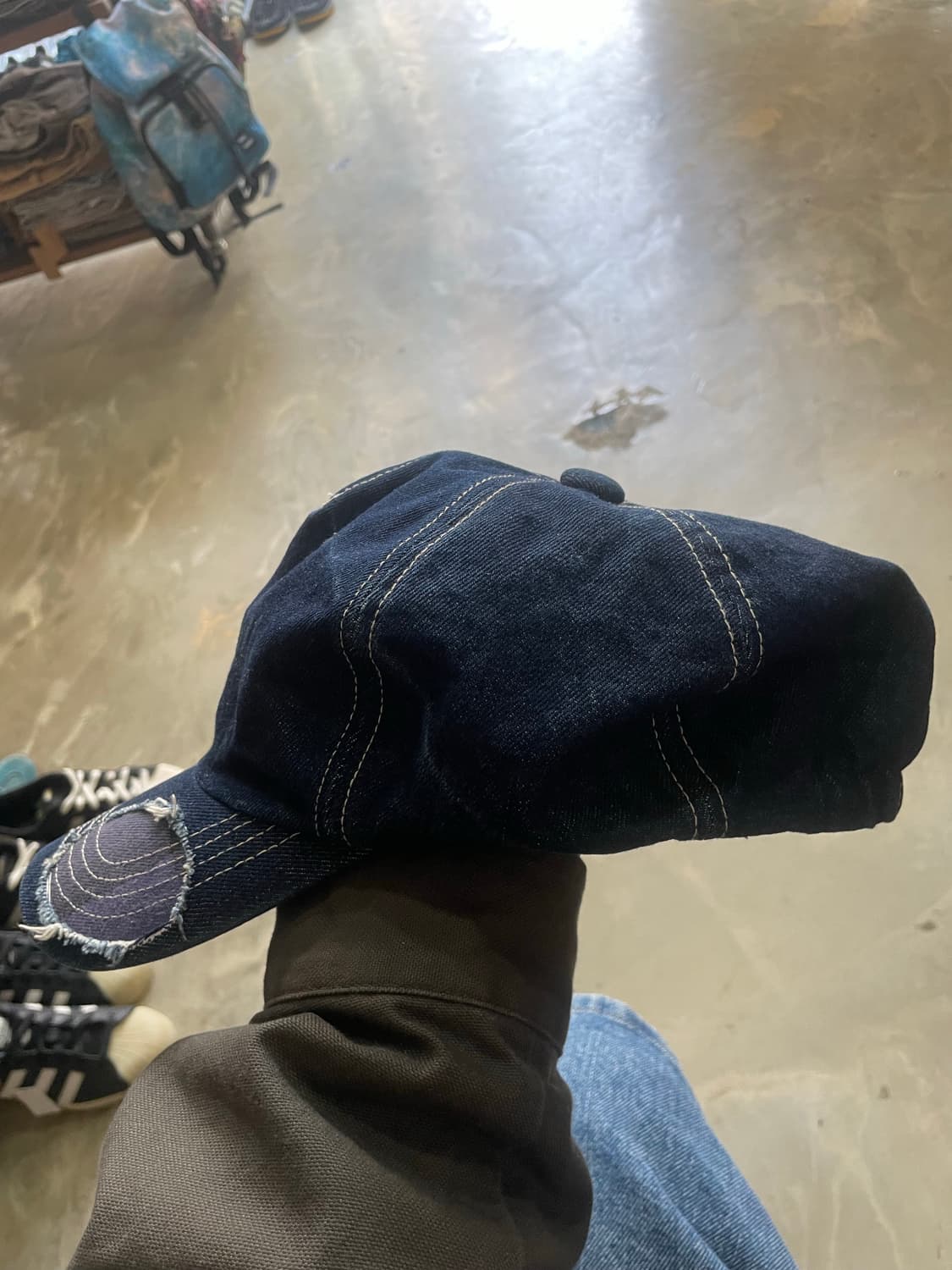 빔즈 데님 캡 빵모자st 상품이미지4