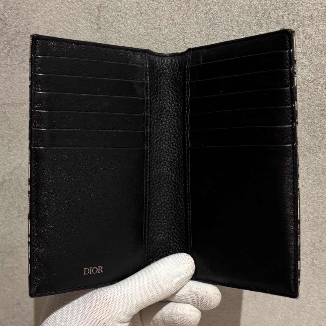 A+ OS사이즈 디올 오블리크 롱 오거나이저 베이지 상품이미지6