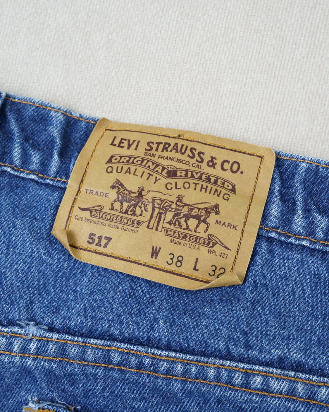 (허리 48) 90s 리바이스 517 부츠컷 데님 팬츠 상품이미지9