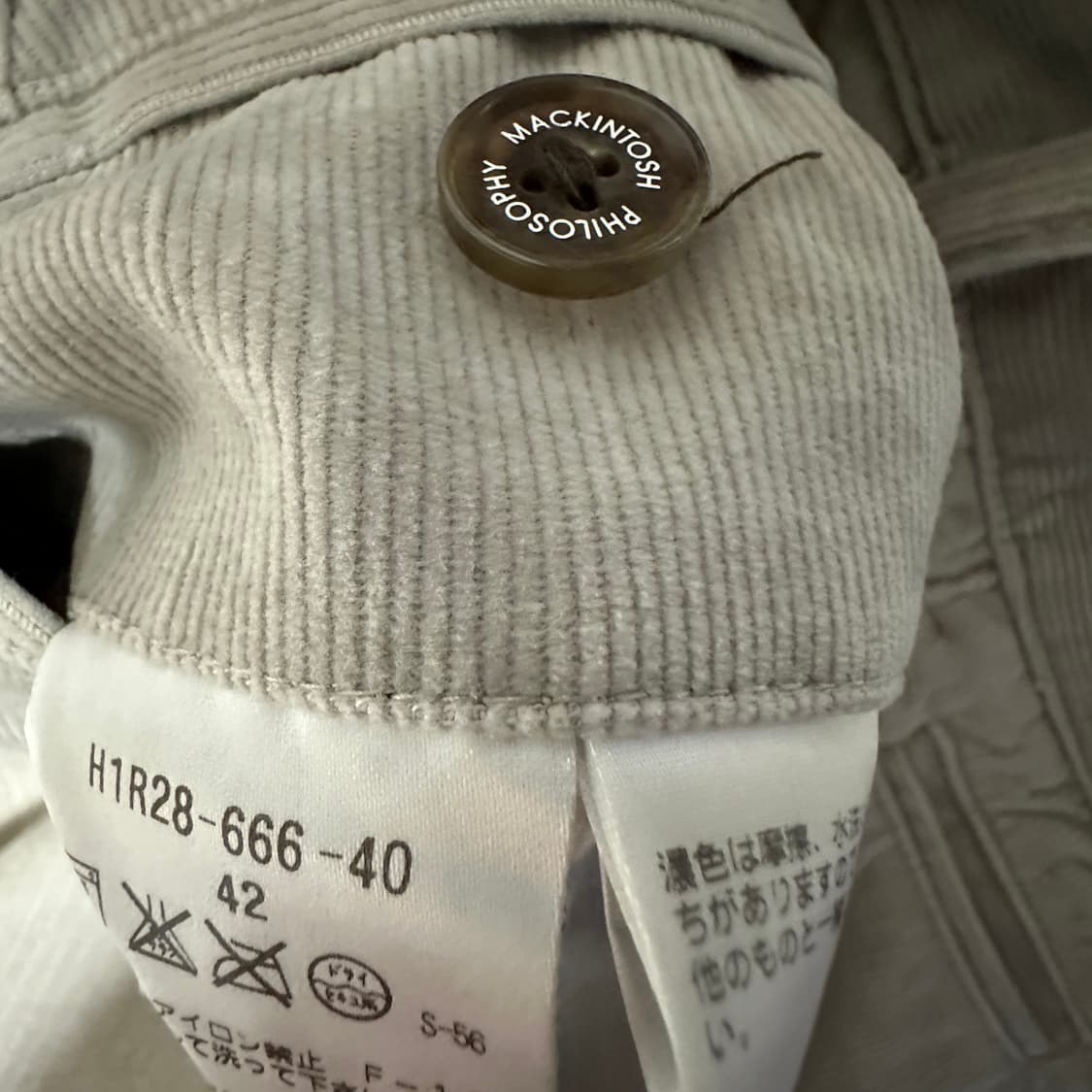 MACKINTOSH PHILOSOPHY corduroy widepants 상품이미지4