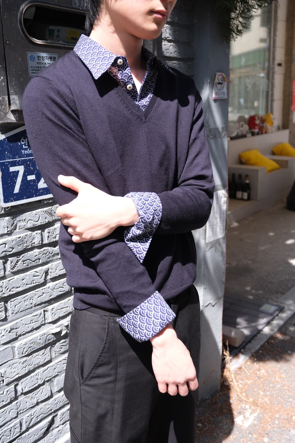 Prada 브이넥 니트 48 상품이미지2