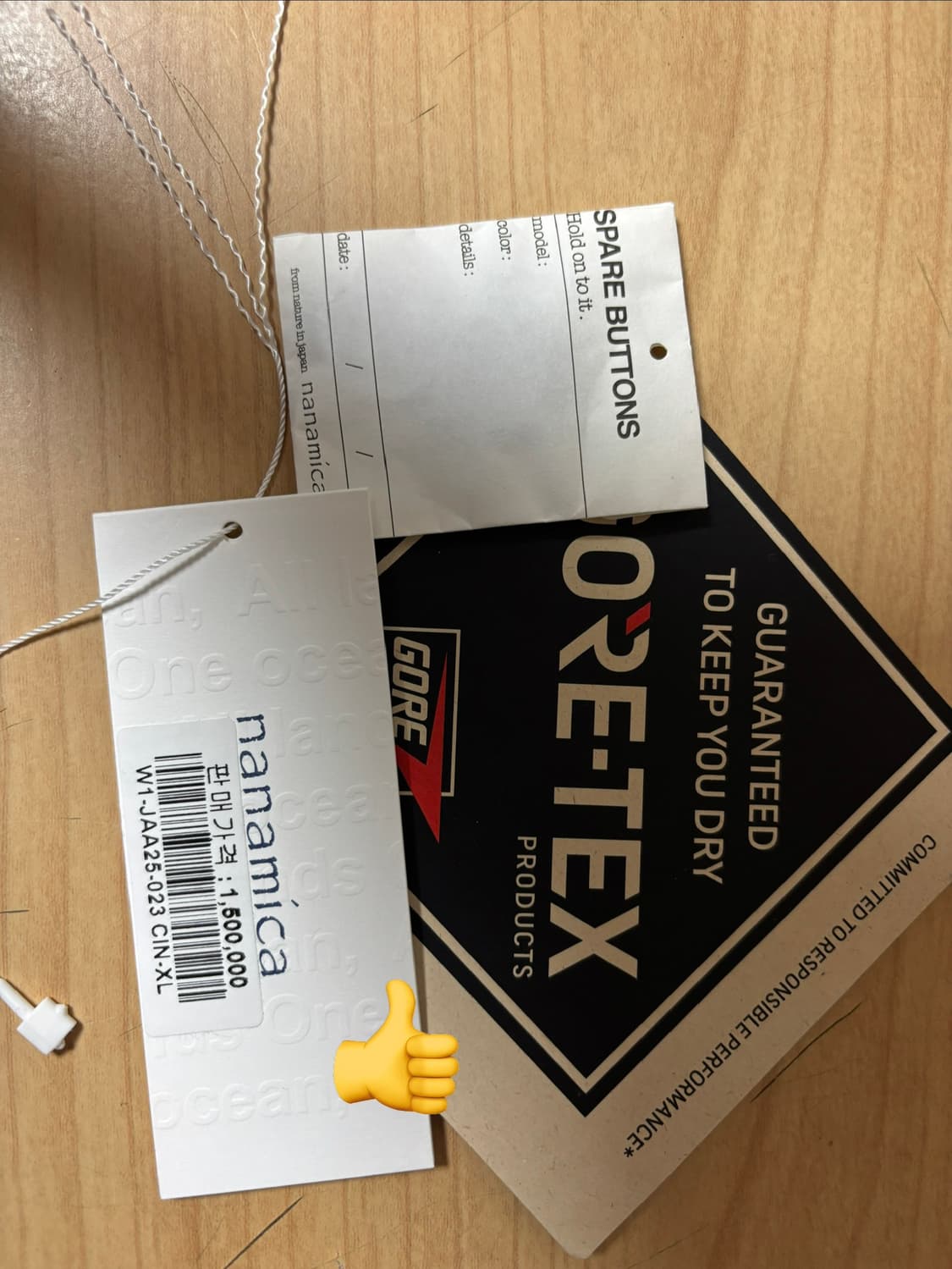 나나미카 2L 고어텍스 더블 코트 네이비 XL 상품이미지3