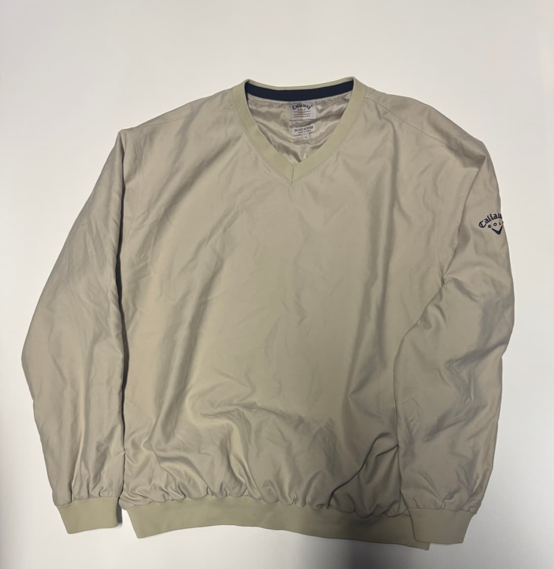 정품 캘러웨이 골프 빅사이즈 바람막이 브이넥 웜업 2XL 상품이미지1