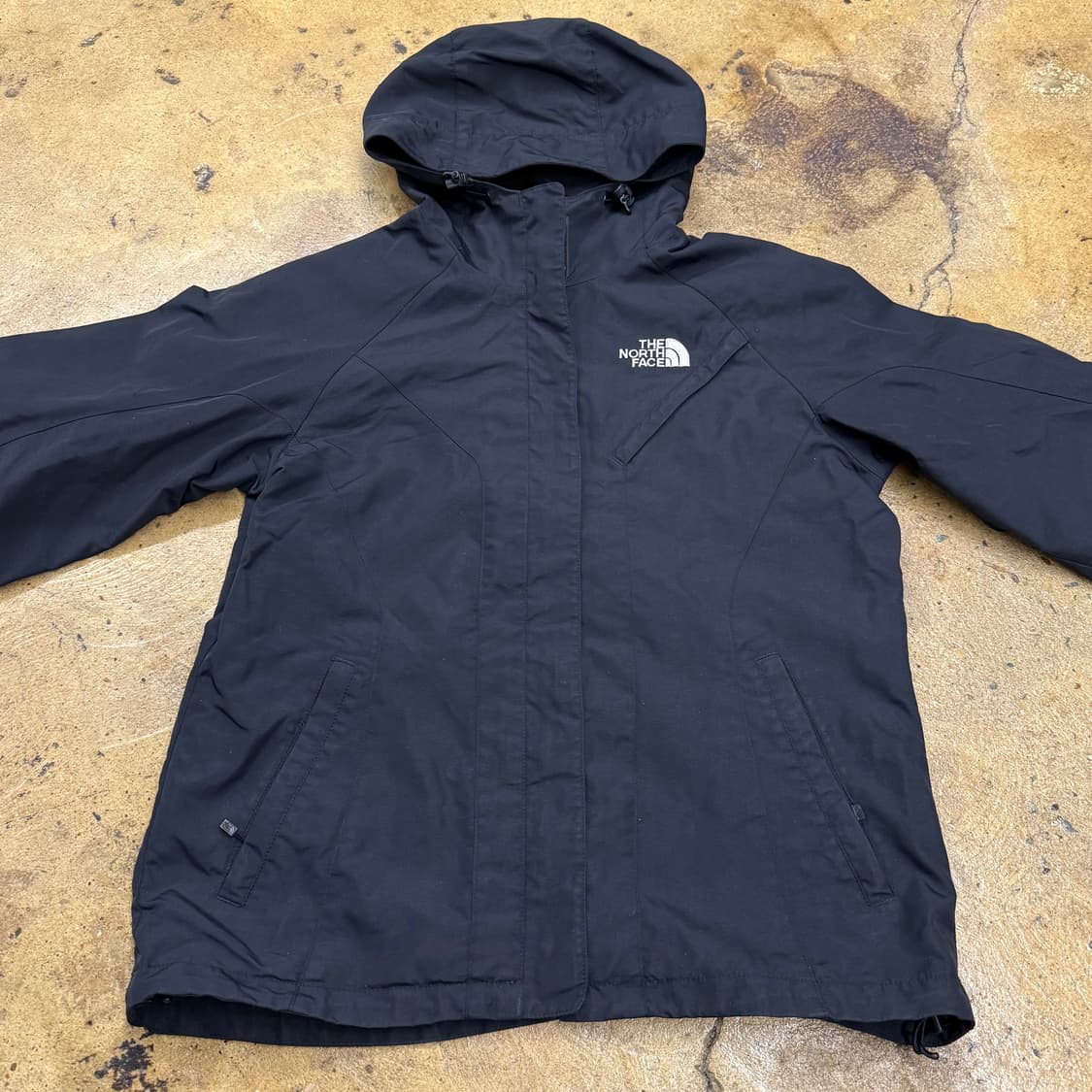 [정품/85] 노스페이스 블랙 후드 바람막이 자켓 b18 상품이미지3