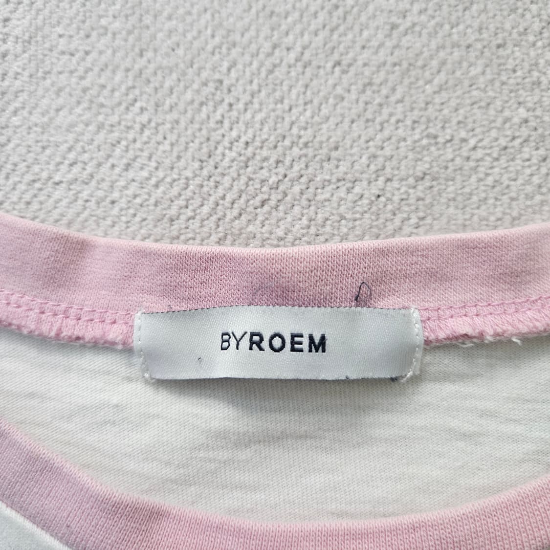 90 로엠 여성 프린팅 라운드넥 반팔티 0403Y 상품이미지4