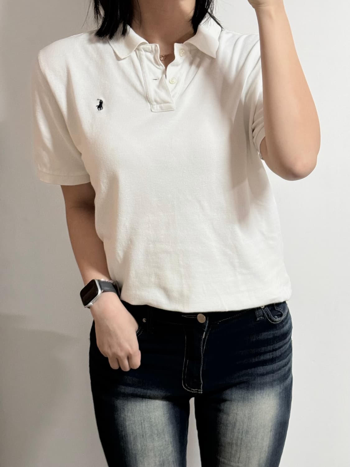 [정품]폴로 랄프로렌 화이트 카라티 XL 상품이미지1