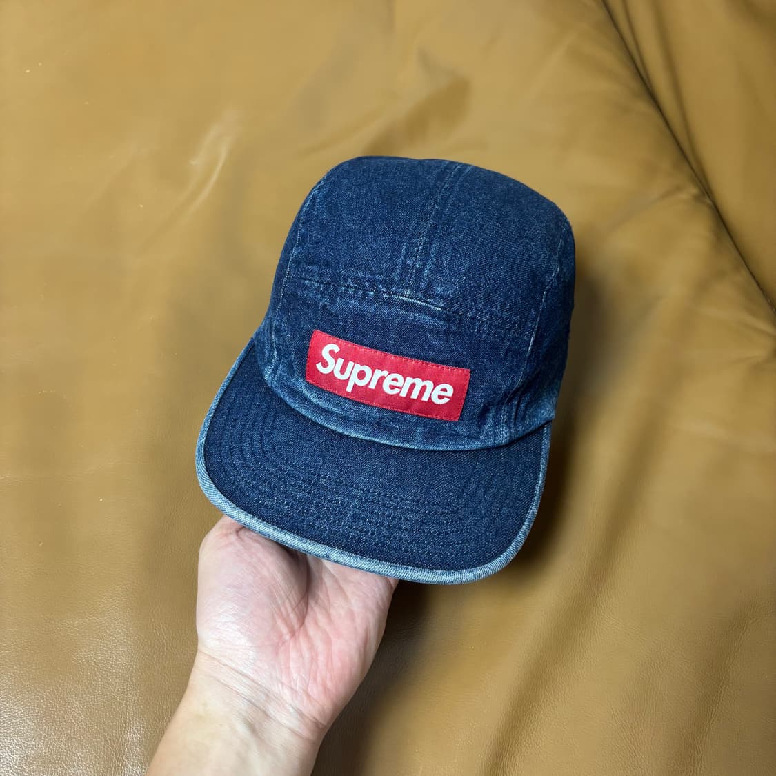 Supreme 슈프림 워시드 데님 캠프캡 모자 (Washed Denim) 상품이미지2