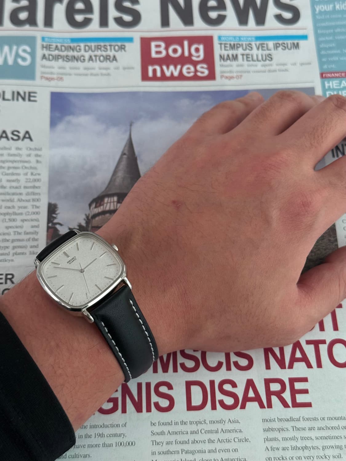 세이코 Seiko 쿼츠 스노우 스퀘어 상품이미지4