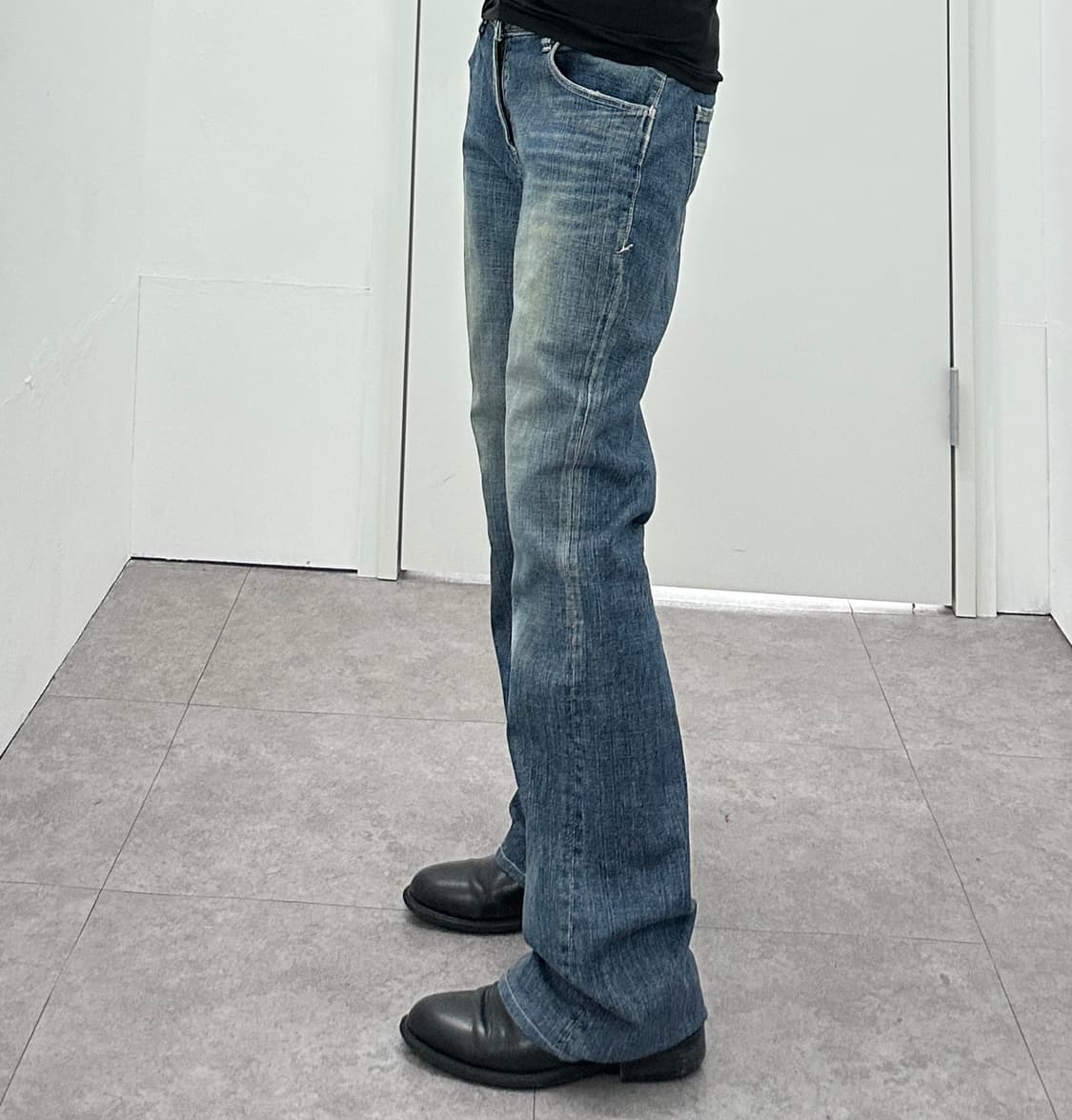 Brappers denim flare cut washing jeans 상품이미지3