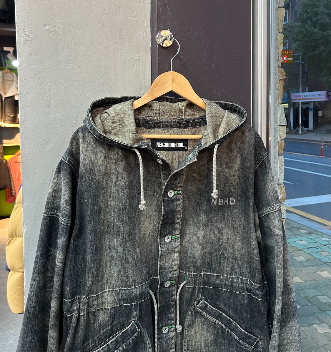 M/ 네이버후드 워시드 데님 후드 자켓 상품이미지2