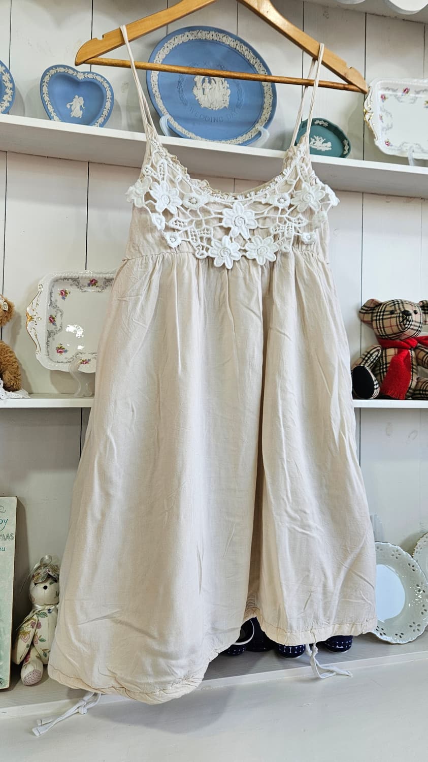 레이스 뷔스티에 벌룬 원피스 상품이미지2