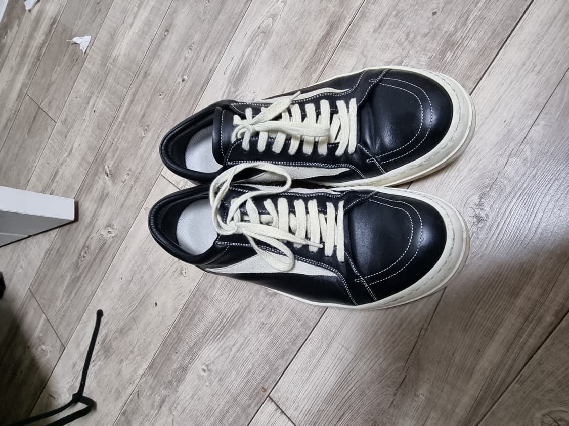 [42.5]릭오웬스 반스 로우 블랙밀크 상품이미지1