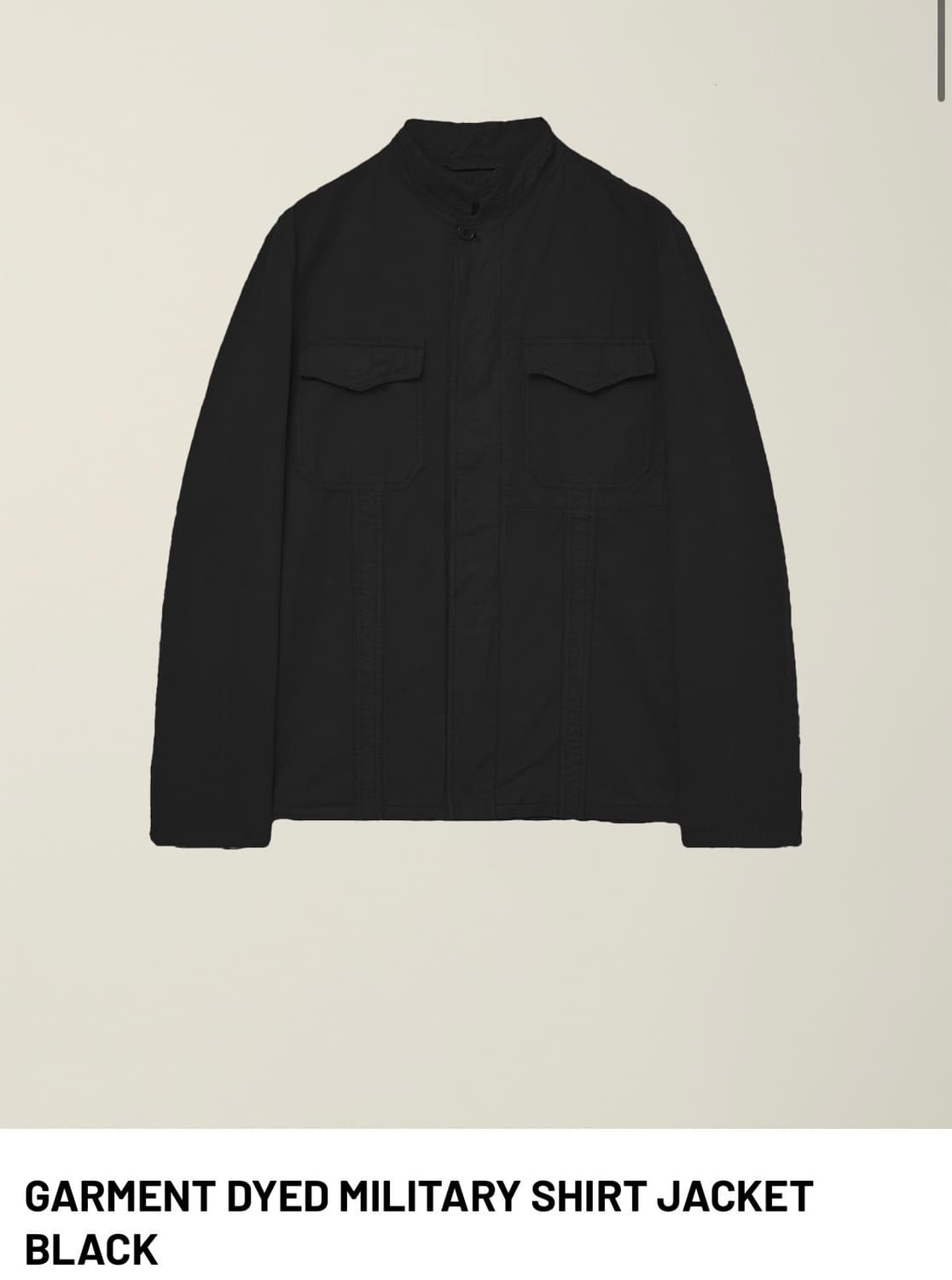 [XL] 누마레 ee 밀리터리 셔츠 자켓 블랙 상품이미지1