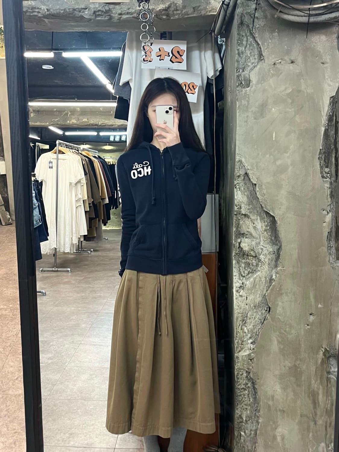 홀리스터 기모 후드집업 네이비 S #csz3947 상품이미지2