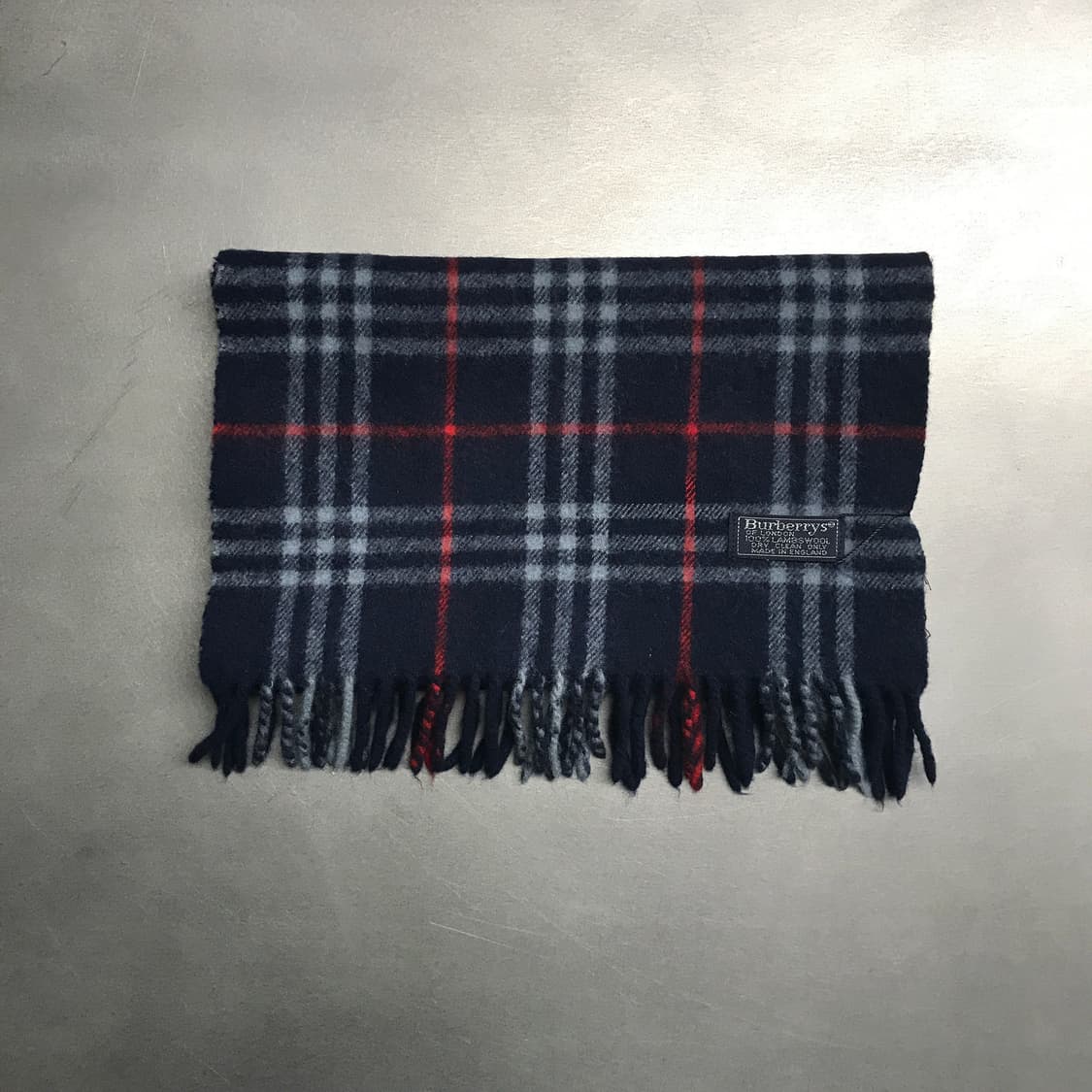 버버리 정품 램스울 머플러 네이비 상품이미지2