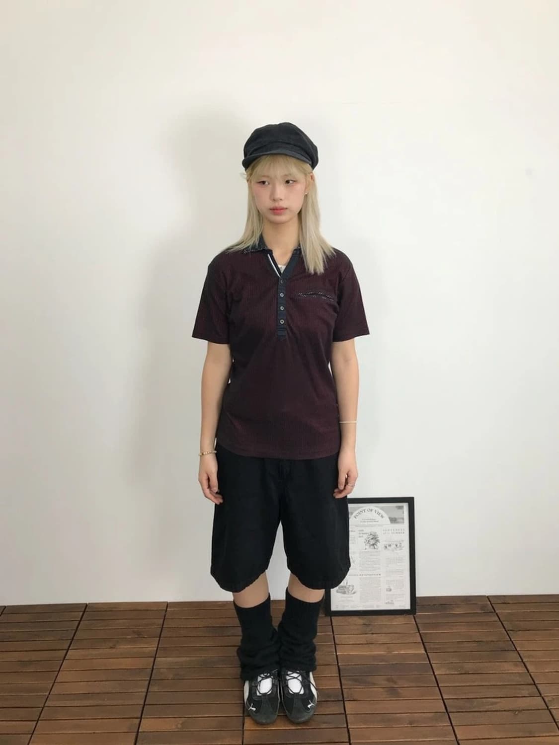 Nota Bene Stripe Polo Henley Shirt 상품이미지1