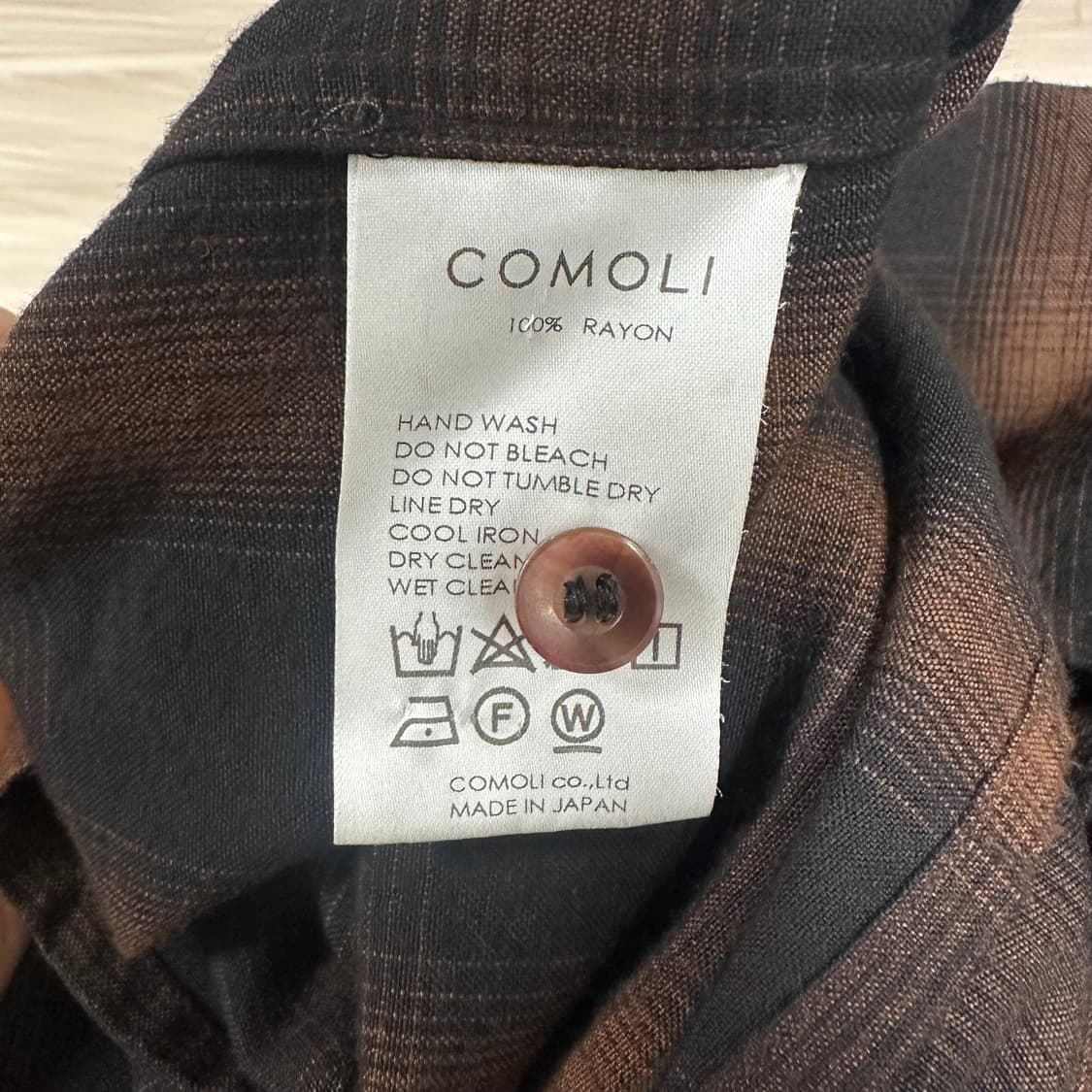 코모리 COMOLI 레이온 오픈카라셔츠 24SS Z01-02005 상품이미지4