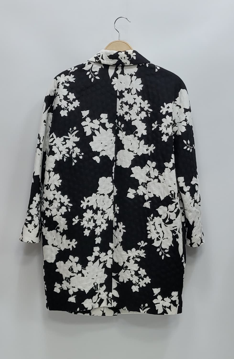 MaxMara 막스마라 플로럴 코튼 자켓 코트 / 여 85 (38) 블랙 상품이미지2