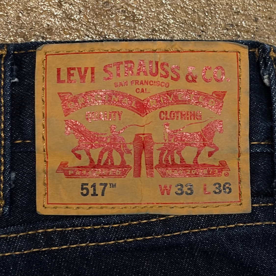 새상품급 미국 빈티지 리바이스 517 진청 부츠컷 청바지 데님팬츠 상품이미지8