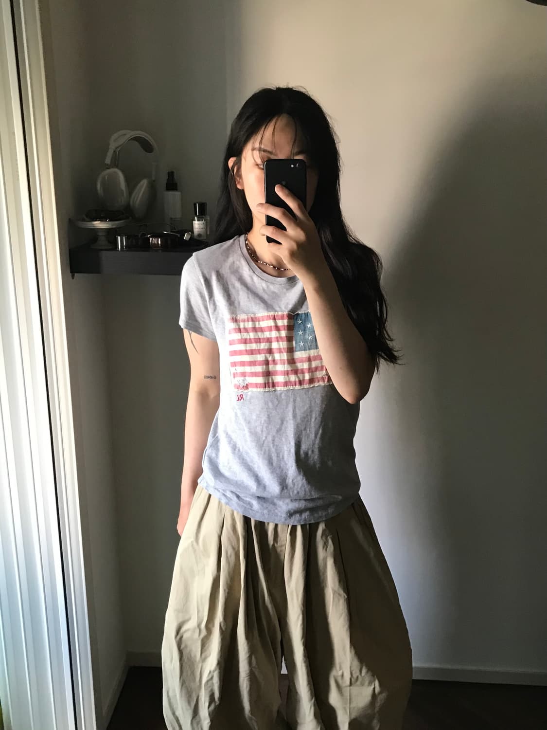 폴로 랄프로렌 성조기 그레이 반팔티 상품이미지2