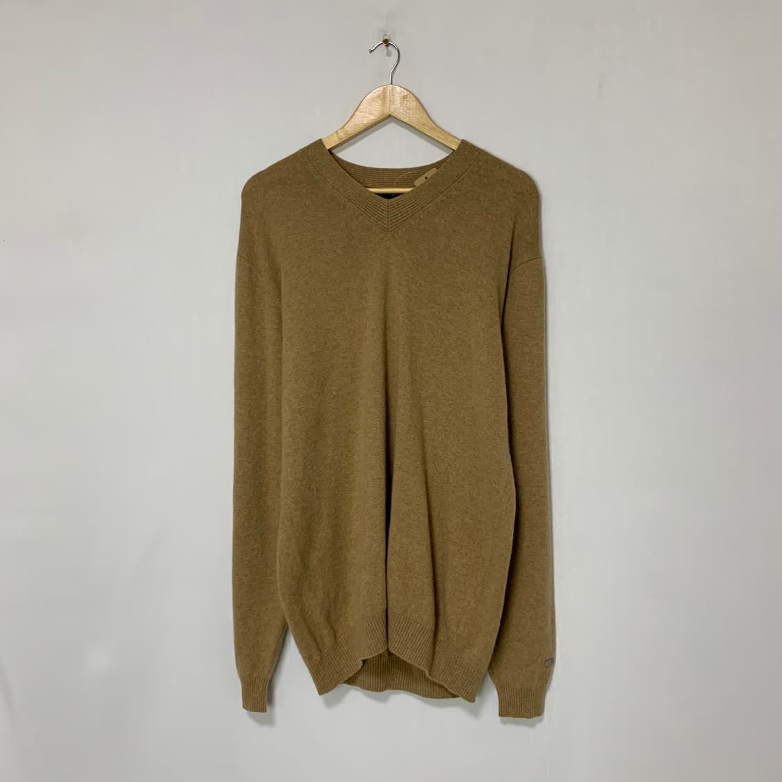 빈티지 캐시미어 100% 105사이즈 남성 니트 브라운 상품이미지1