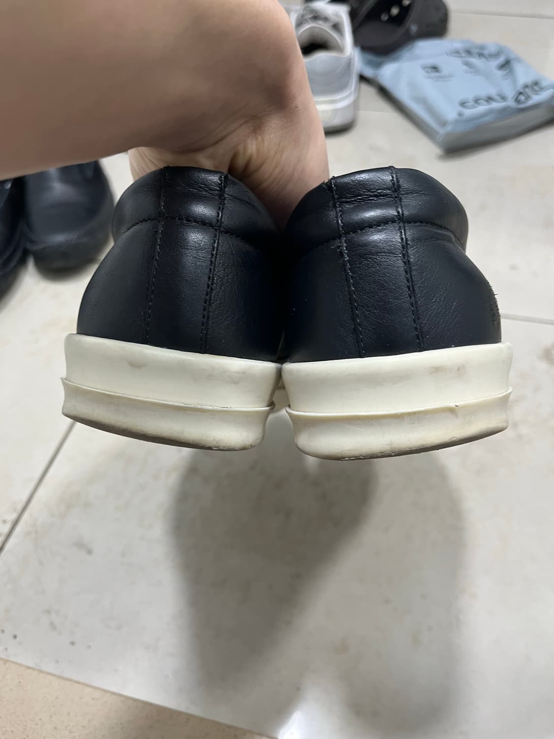 릭오웬스 레더 슬립온 265 상품이미지2