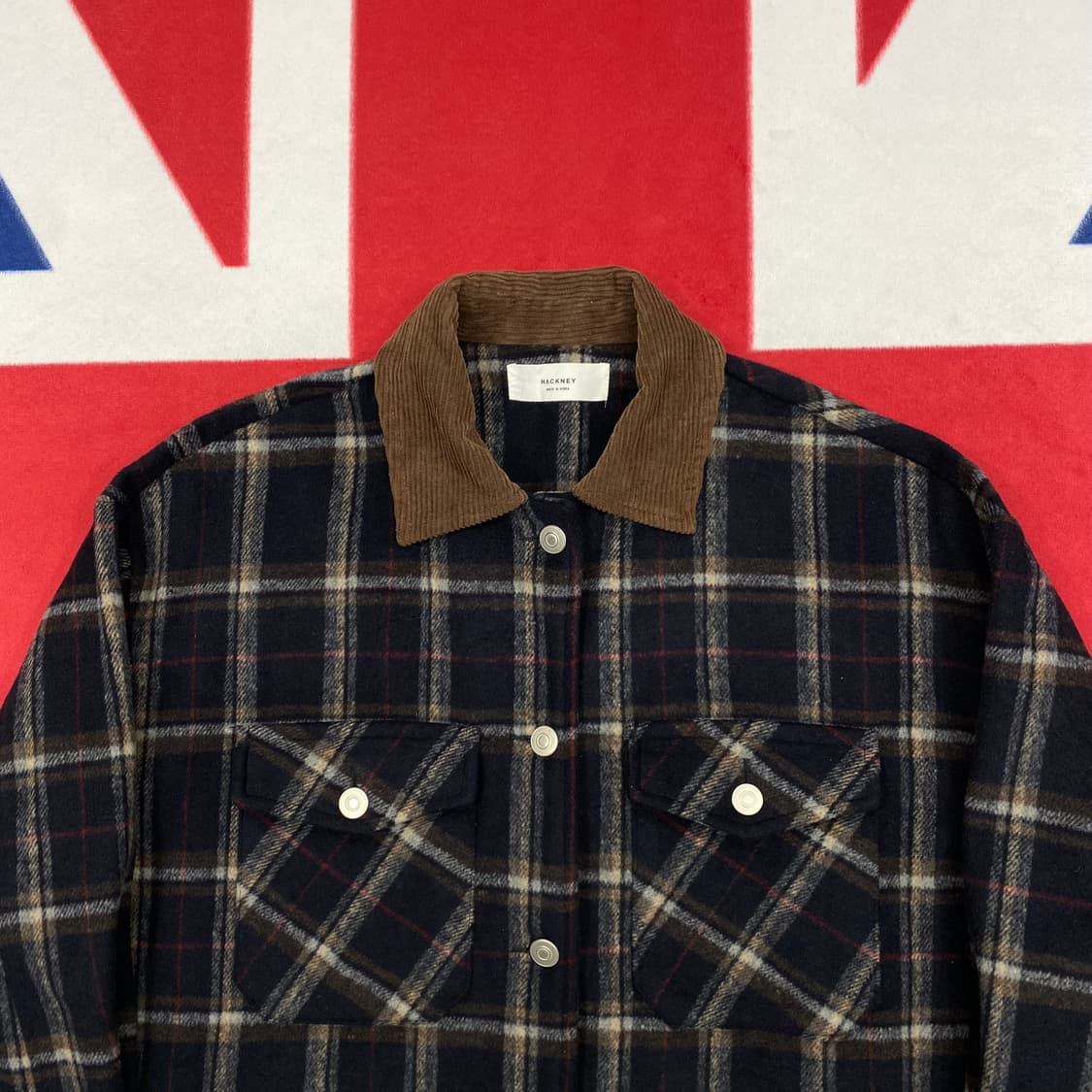 빈티지 플란넬 셔츠자켓 여성free 상품이미지3