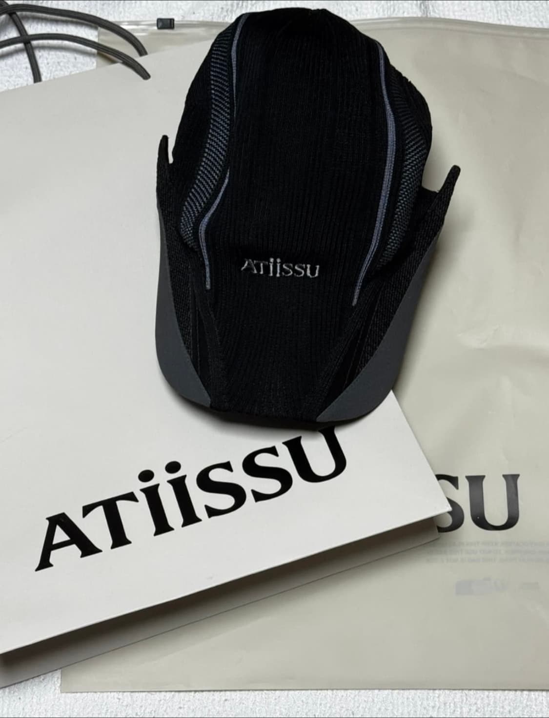 Atissu 숏플라 캡 BK 블랙(새 상품) 남여 공용 상품이미지1