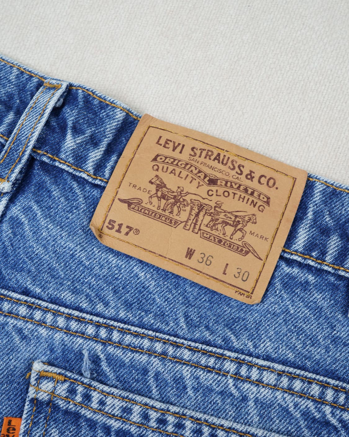 (허리 46) 90s 리바이스 517 부츠컷 데님 팬츠 상품이미지8