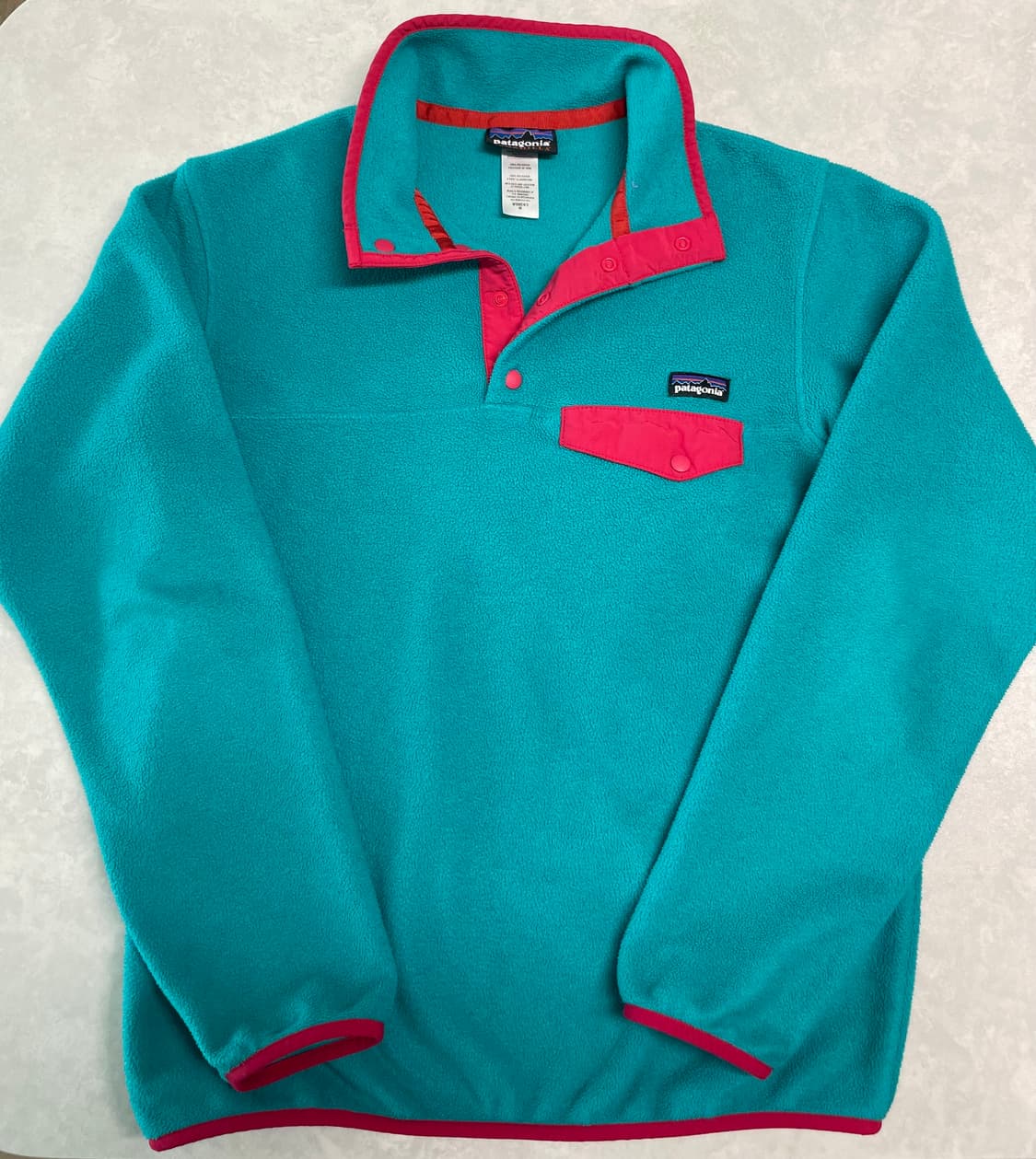 파타고니아 신칠라 터콰이즈 핑크 여성 M 헤비웨이트 상품이미지1
