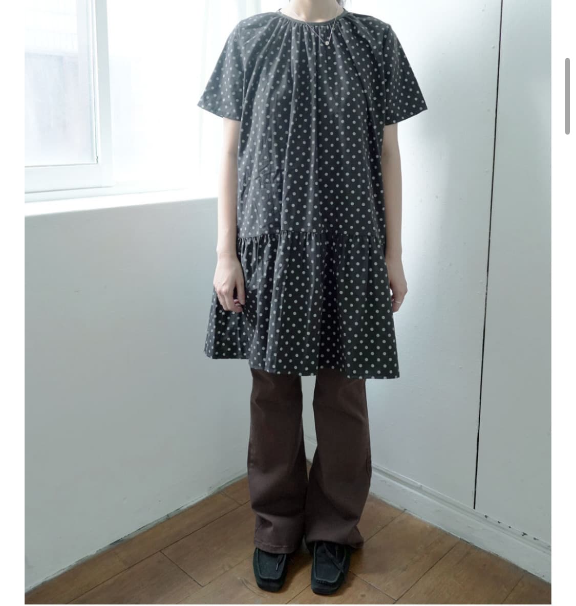 샵피에브레 도트 원피스 블랙 새상품 상품이미지1