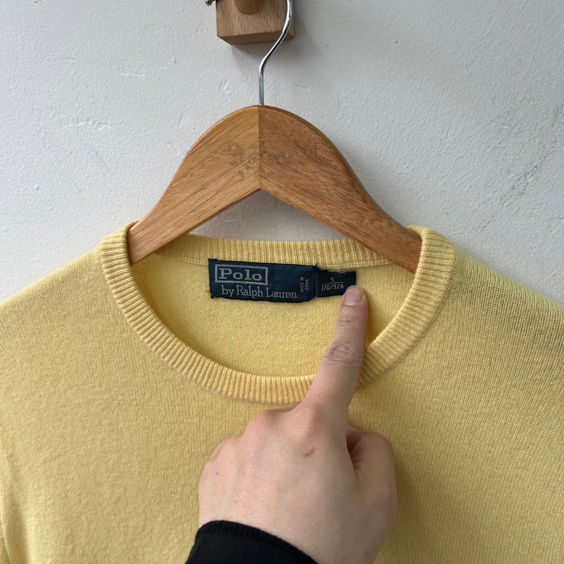 16336 - 폴로 랄프로렌 옐로우 울 니트 (울 100%) 상품이미지3