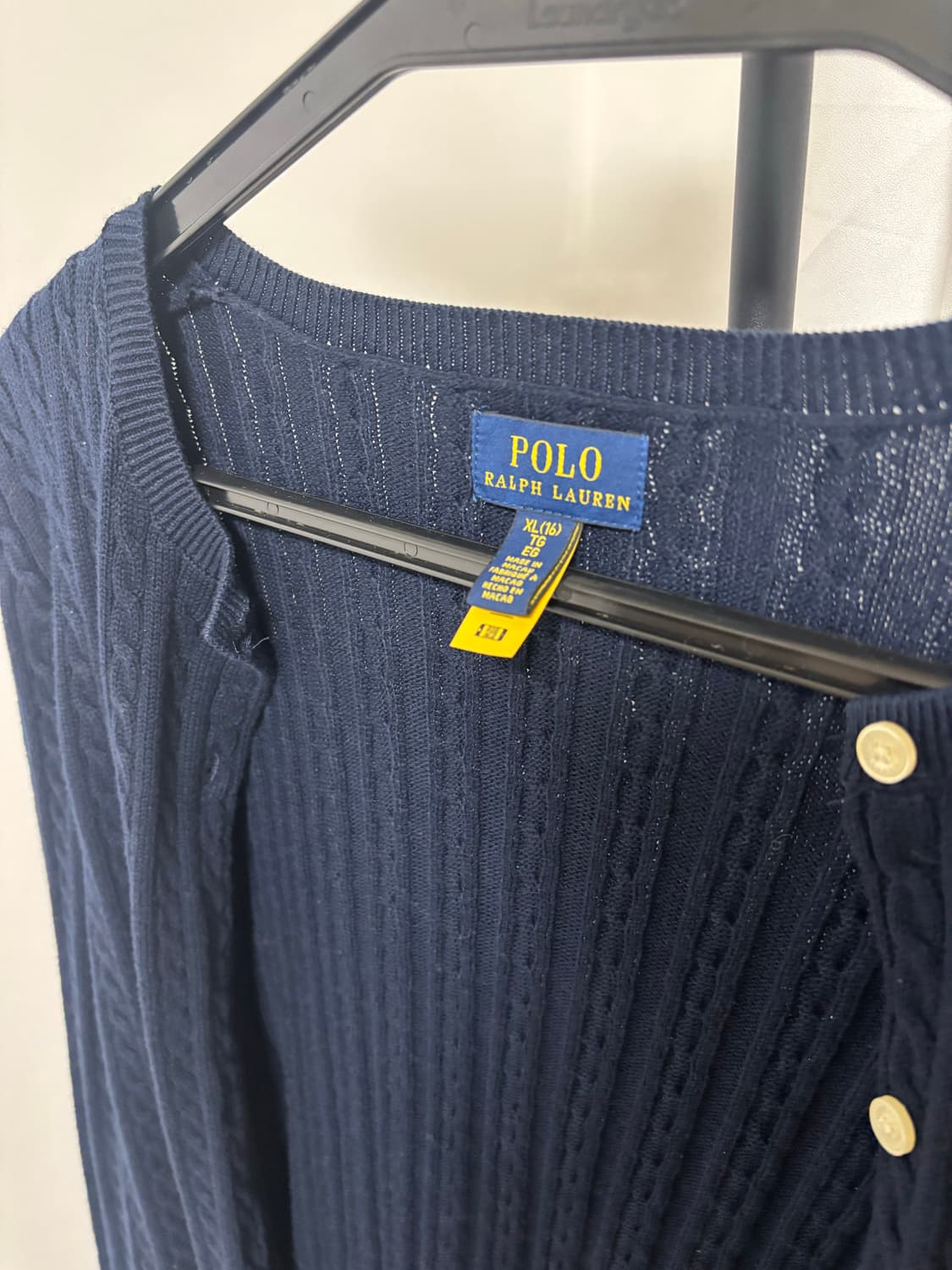 폴로 키즈 가디건 XL (성인여성사이즈) 상품이미지2