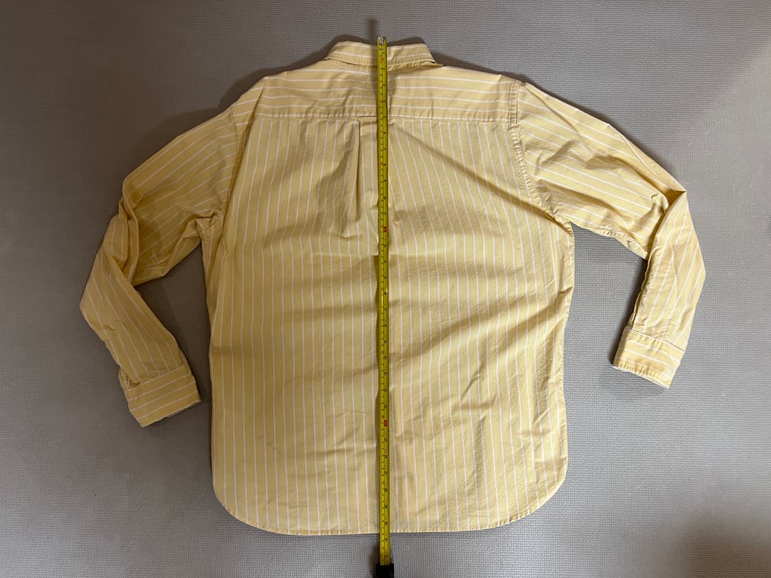 유니클로 스트라이프 긴팔 셔츠(엘로우) XL 상품이미지7