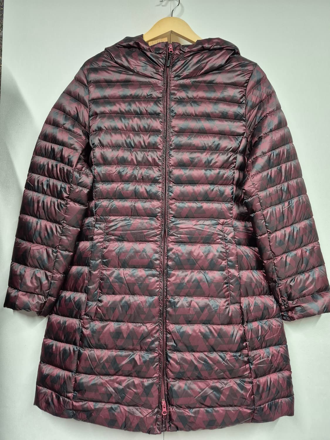 후드 다운 롱패딩 상품이미지1