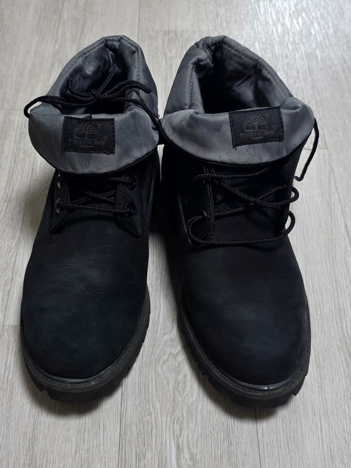 [250~255]팀버랜드 6인치 블랙 롤탑부츠 상품이미지1