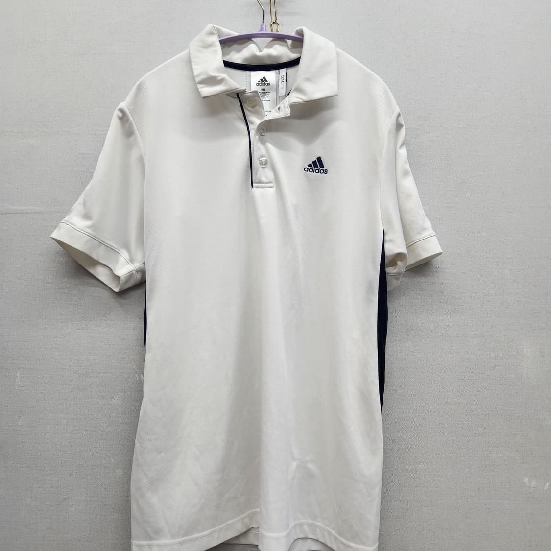 아디다스 로고 기능성 반팔카라 95(M) 남여공용 상품이미지1