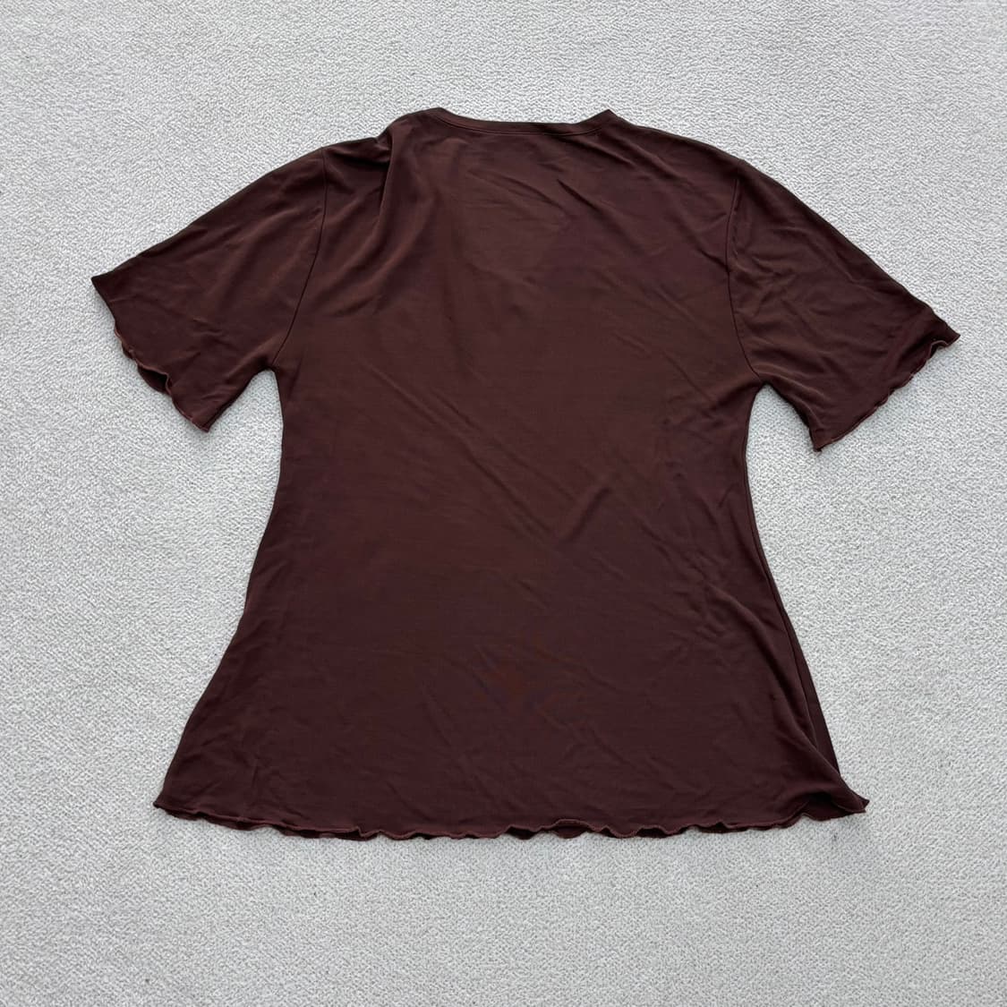 실측확인 페라리오 브이넥 반팔 티셔츠 0415E 상품이미지2