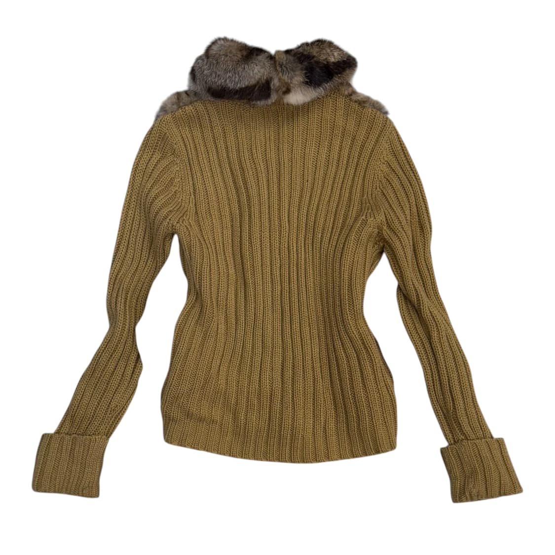 leopard Fur knit zip-up 상품이미지2