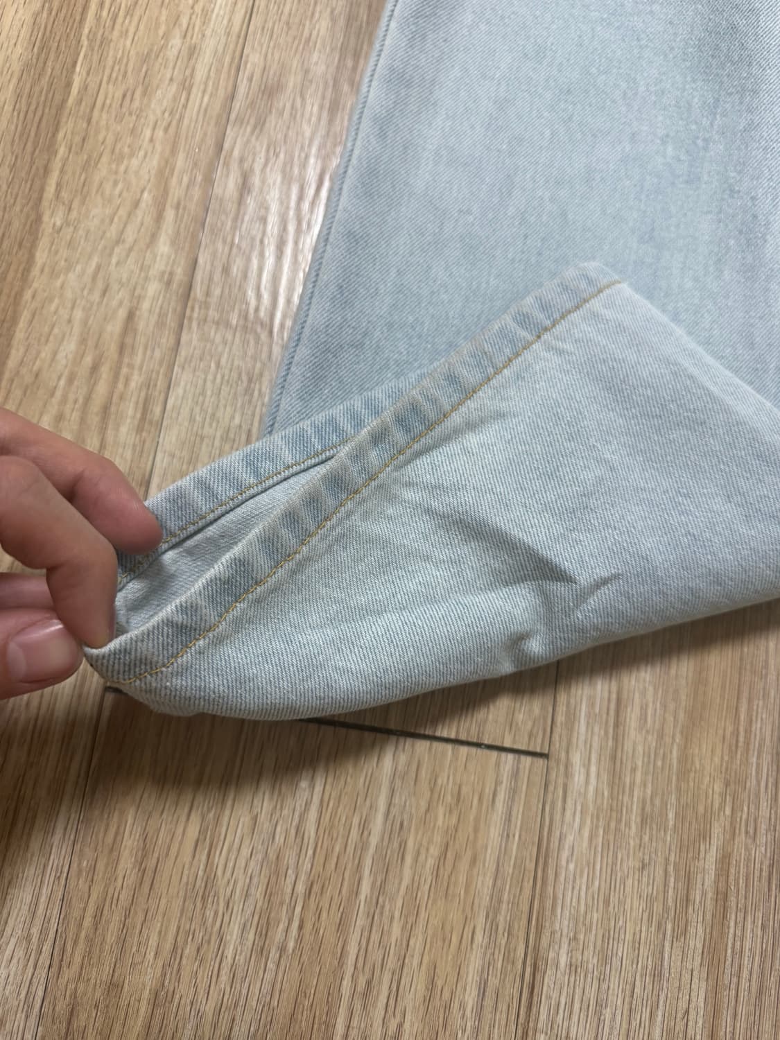 m) 플라스틱프로덕트 페인터 데님 팬츠 상품이미지8