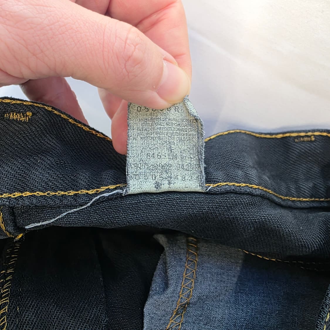 [W32L34]00s 리바이스 505 블랙 데님 팬츠 상품이미지5