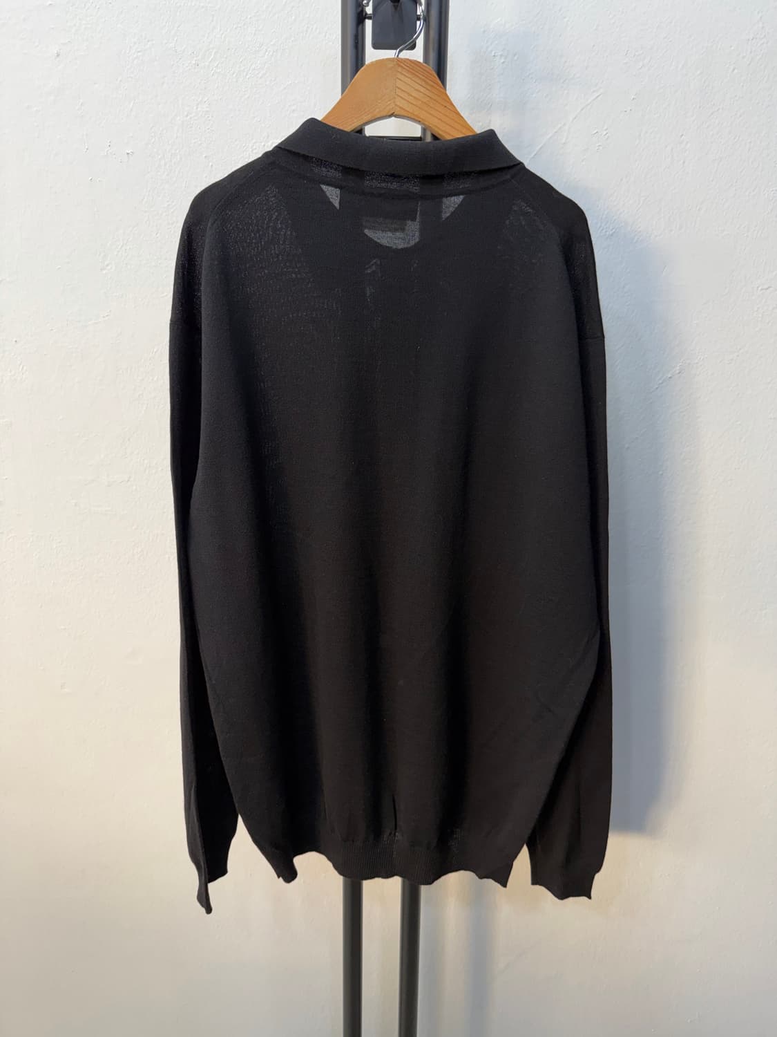 정품) 페라가모 남성 간치니 블랙 집업 니트 집업 XL 상품이미지5